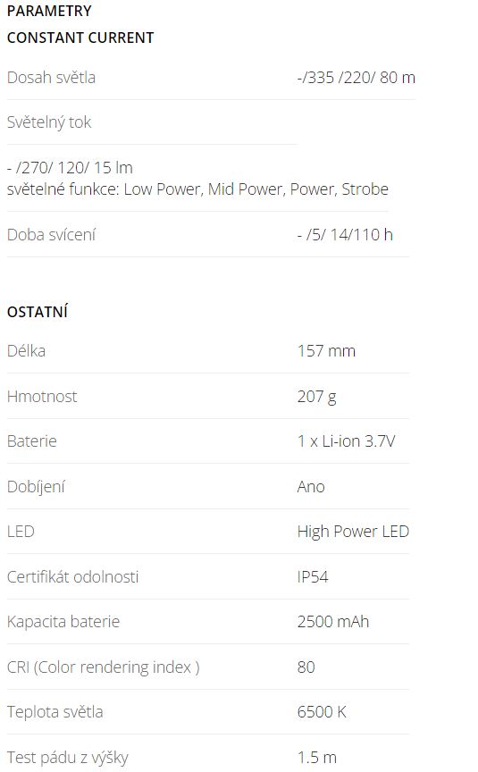 P6R Core QC parametry